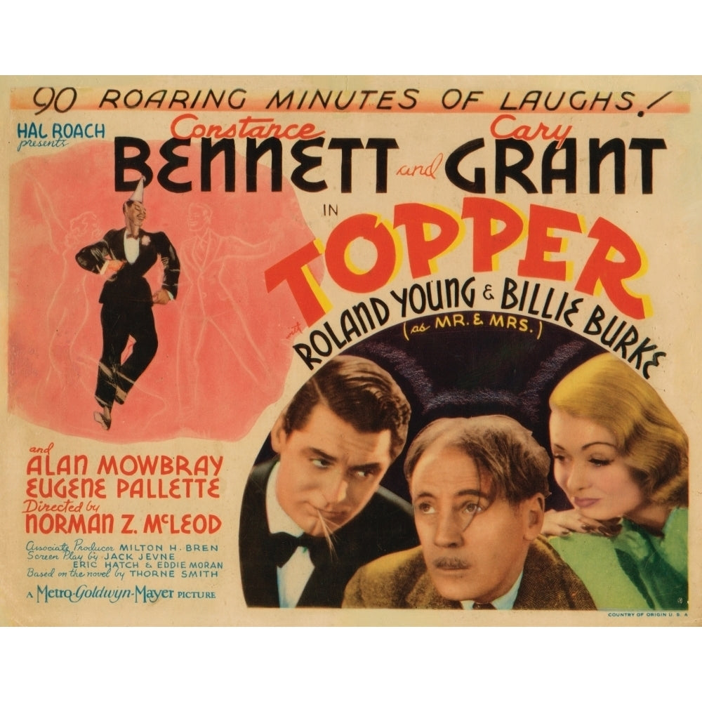 Topper Constance Bennett Cary Grant Roland Young 1937 Movie Poster Masterprint Image 1