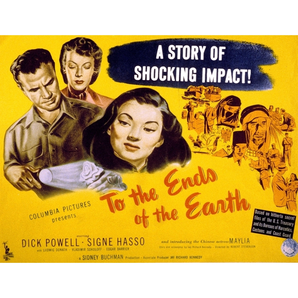 To The Ends Of The Earth Dick Powell Signe Hasso Maylia 1948 Movie Poster Masterprint Image 2