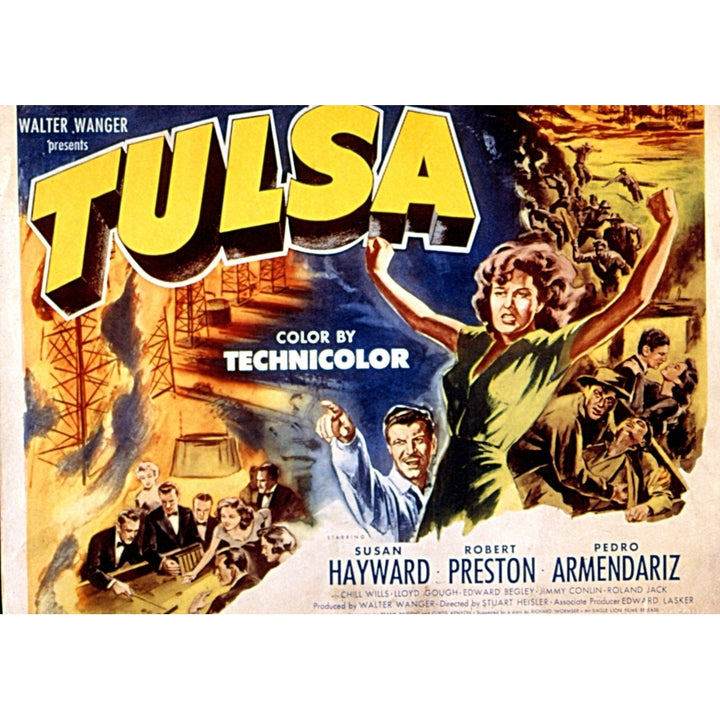 Tulsa Robert Preston Susan Hayward 1949 Movie Poster Masterprint Image 2