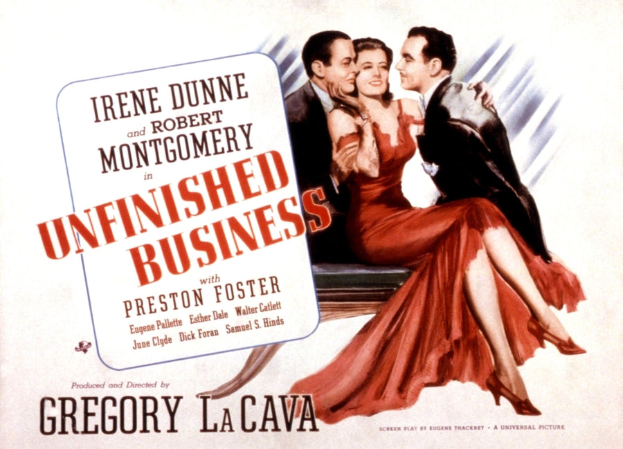 Unfinished Business Robert Montgomery Irene Dunne Preston Foster 1941 Movie Poster Masterprint Image 1