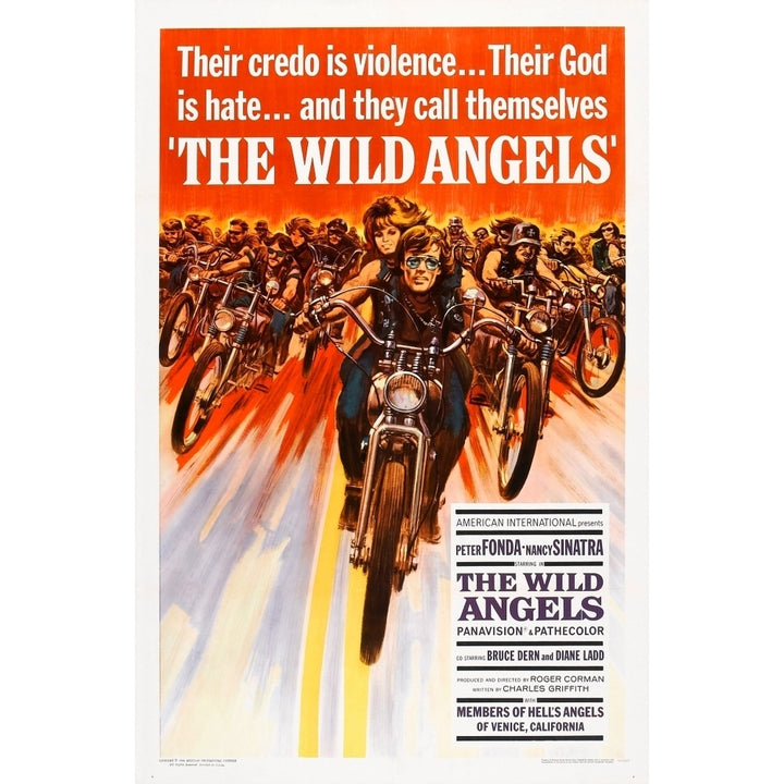 The Wild Angels Us Poster Art Front: Peter Fonda Nancy Sinatra 1966 Movie Poster Masterprint Image 1