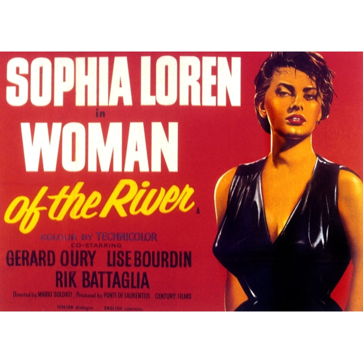 Woman Of The River Sophia Loren 1955 Movie Poster Masterprint Image 1