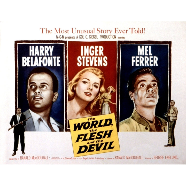 The World The Flesh And The Devil Harry Belafonte Inger Stevens Mel Ferrer 1959 Movie Poster Masterprint Image 2