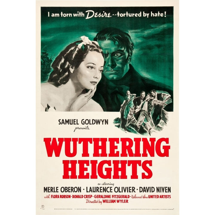 Wuthering Heights Merle Oberon Laurence Olivier 1939. Movie Poster Masterprint Image 2