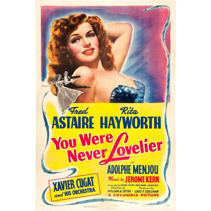 You Were Never Lovelier Rita Hayworth 1942 Movie Poster Masterprint Image 1