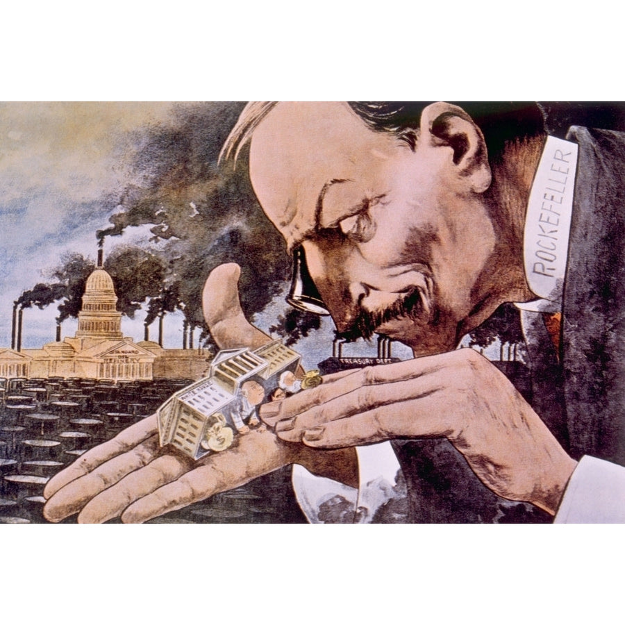 John D. Rockefeller Depicted In The Political Cartoon The Trust GiantS Point Of View By Horace Taylor In The Verdict Image 1