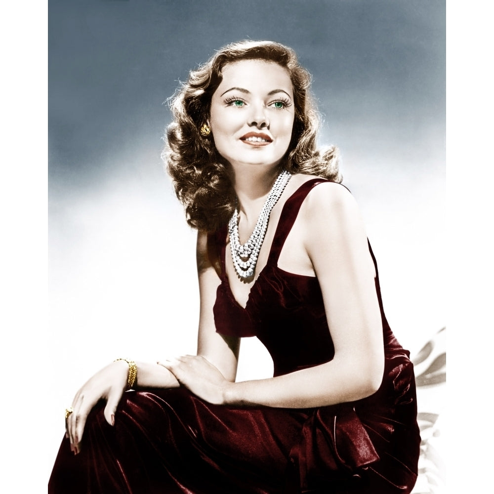 Gene Tierney Ca. Mid-1940S Photo Print Image 1