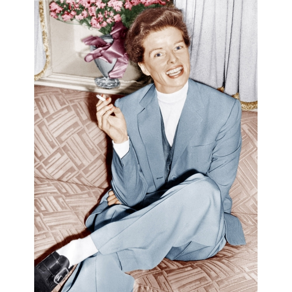 Katharine Hepburn In England Ca. 1952 Photo Print Image 1