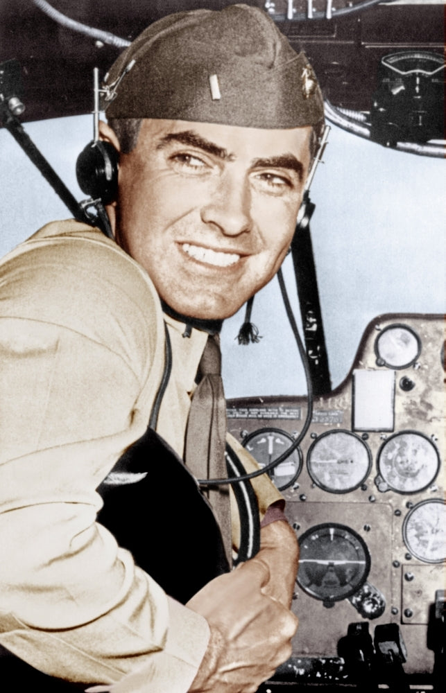 Marine Lieutenant Tyrone Power At The Naval Air Training Center In Corpus Christi Texas May 1944 Photo Print Image 1