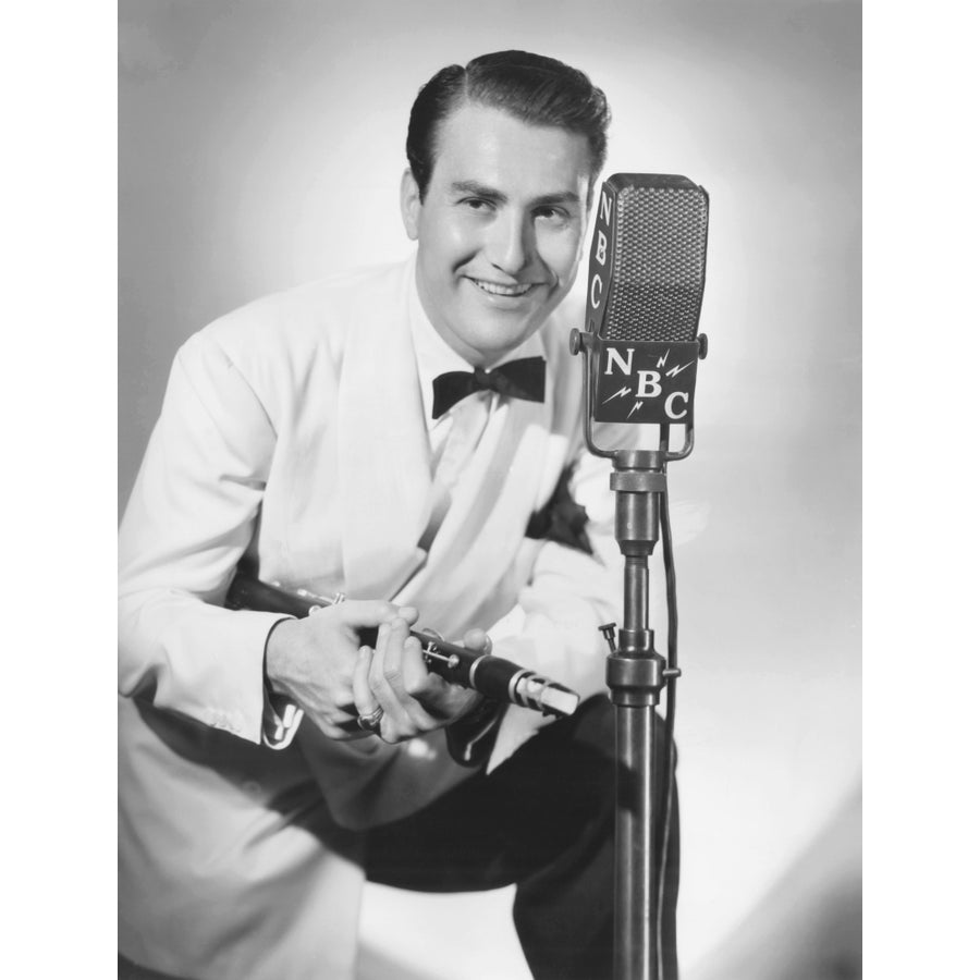 Artie Shaw At The Nbc Microphone Portrait Image 1