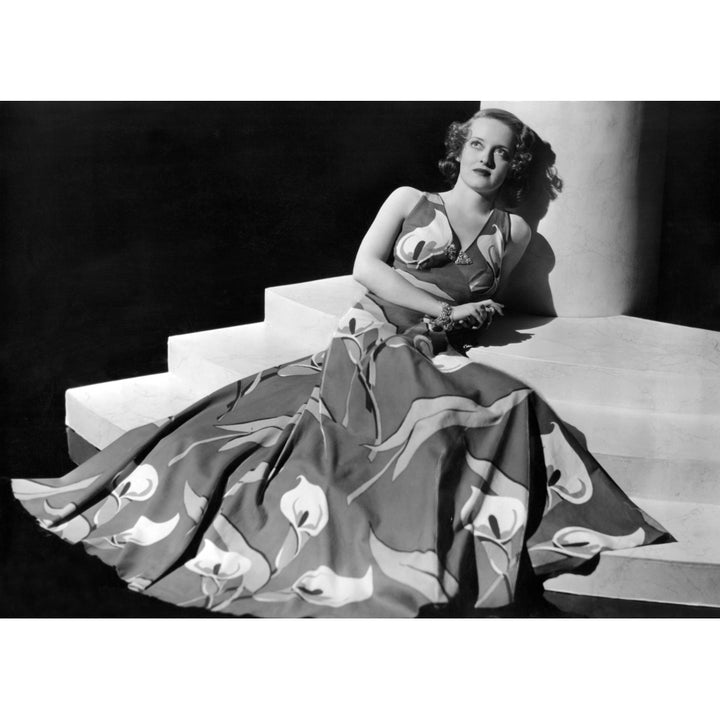 Bette Davis Wearing Gown With Calla Lillies Print Ca. 1937 Photo Print Image 2