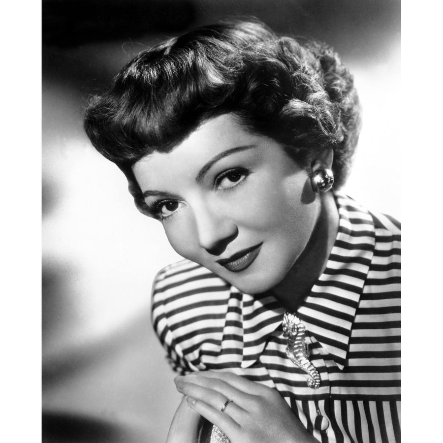 Claudette Colbert Portrait 1940S Photo Print Image 1