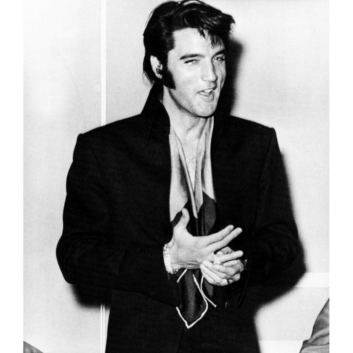 Elvis Presley At The International Hotel Las Vegas Where He Is Giving A Concert August 1969 Photo Print Image 1