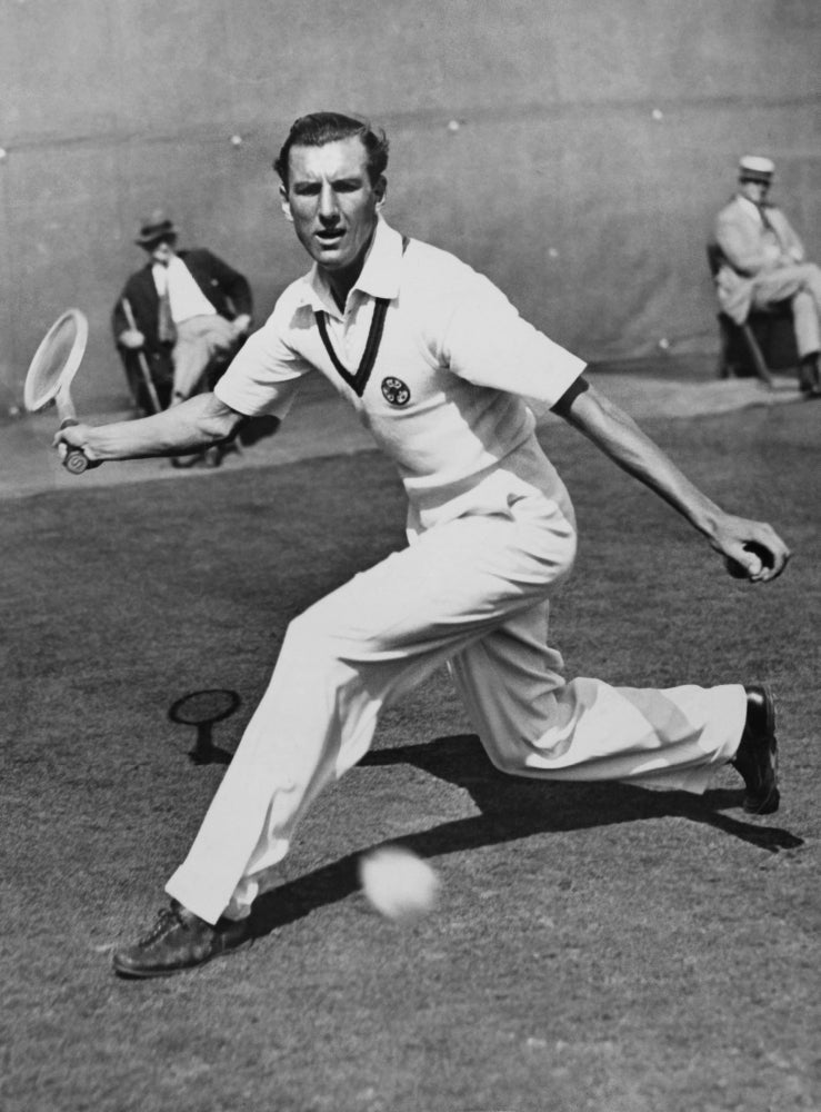 Fred Perry Winning The Final Round Of The U.S. Singles Tennis Championship At Forest Hills Still Image 1