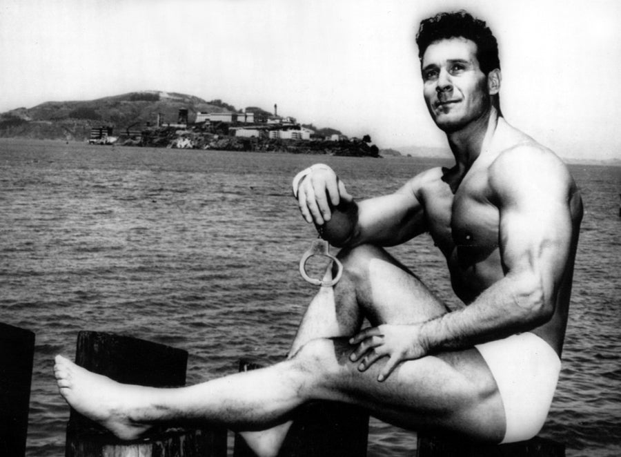 Jack Lalanne Before Handcuffed Swim From Alcatraz Island To FishermanS Wharf In San Francisco History Image 1