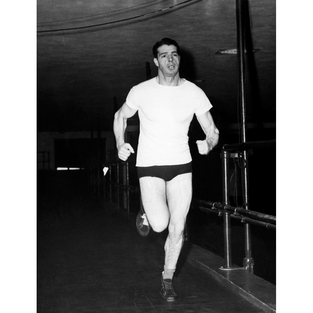 Joe Dimaggio Gets Into Shape Before Spring Training History Image 2