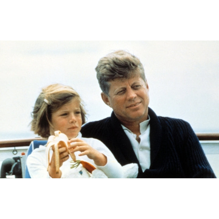 President John F. Kennedy Withdaughter Caroline Kennedy At Hyannisport History Image 2