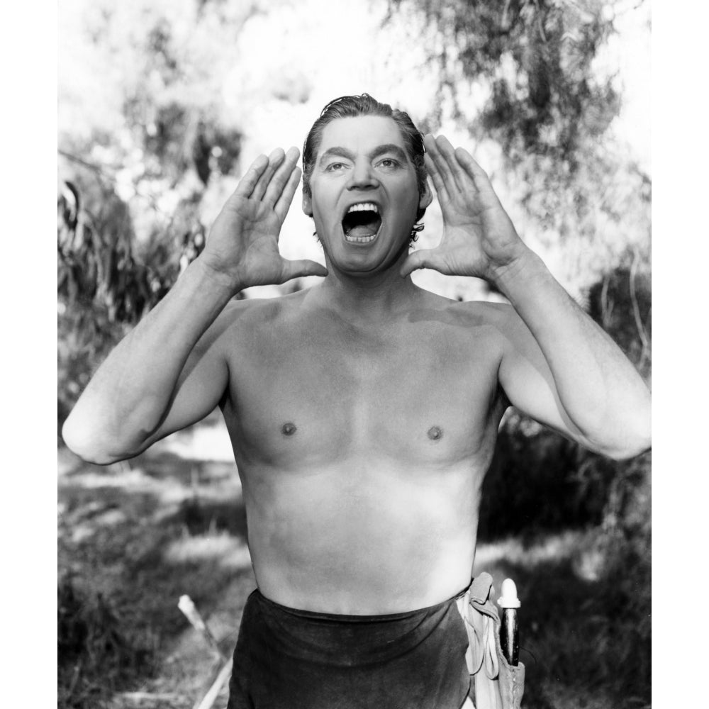 Johnny Weissmuller As Tarzan C. 1940S Photo Print Image 2