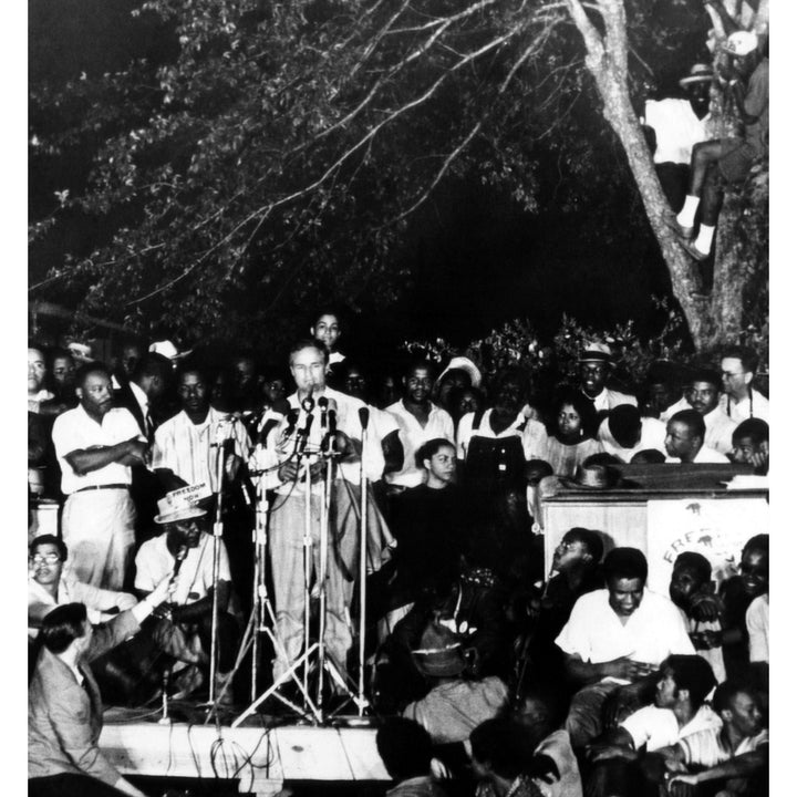 Marlon Brando Speaks To Civil Rights Marchers In Tougaloo History Image 1