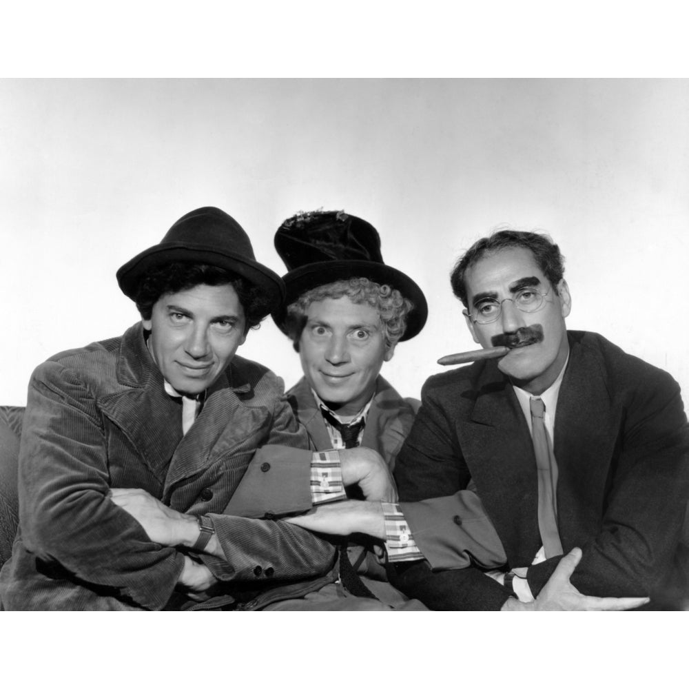 Marx Brothers - Chico Marx Harpo Marx Groucho Marx Photo Print Image 2