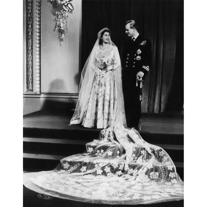 British Royalty. Future Queen Of England Princess Elizabeth And Duke Of Edinburgh Prince Philip On Their Wedding Day Image 2