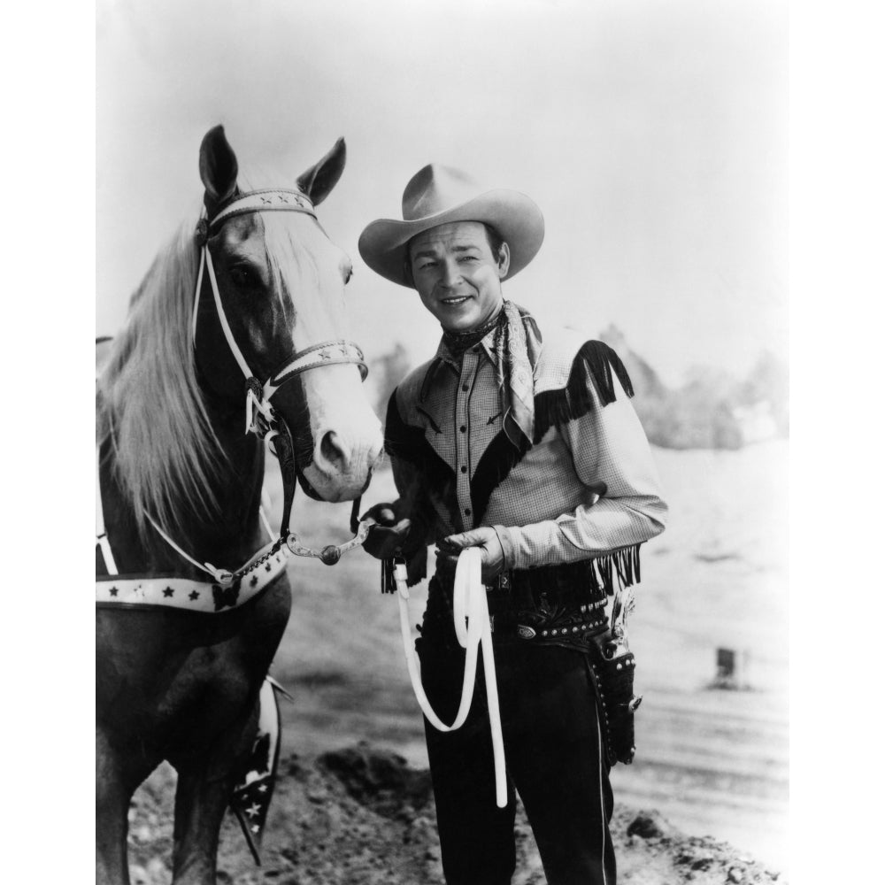 Trigger Roy Rogers Ca. 1940S Photo Print Image 1