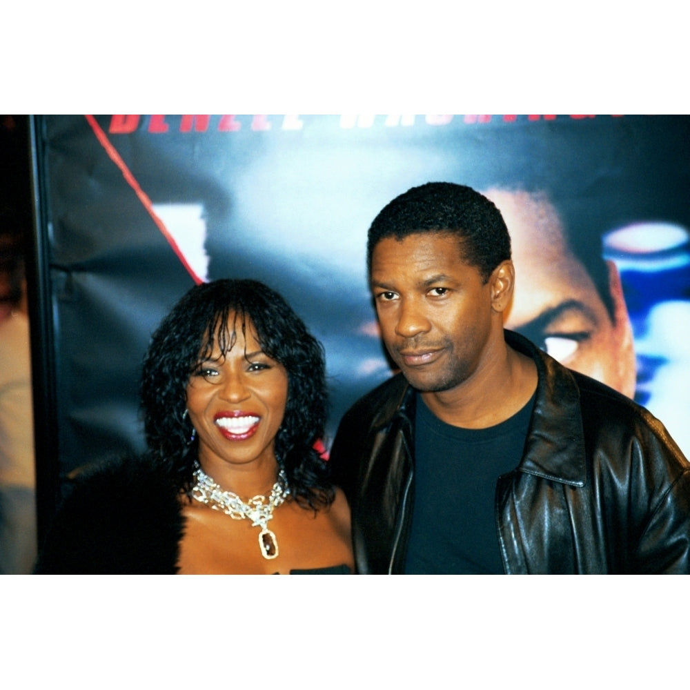 Denzel Washington And His Wife Paulette At Premiere Of Out Of Time 9292003 By Janet Mayer Celebrity Image 1