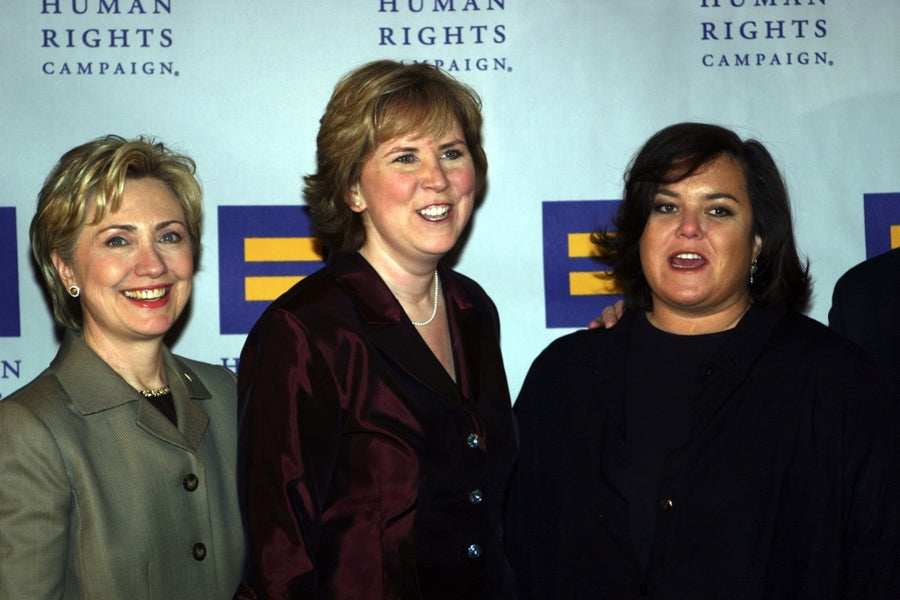 Senator Hillary Clinton Cheryl Jacques And Rosie ODonnell At The Human Rights Campaign Annual Dinner Ny Image 1