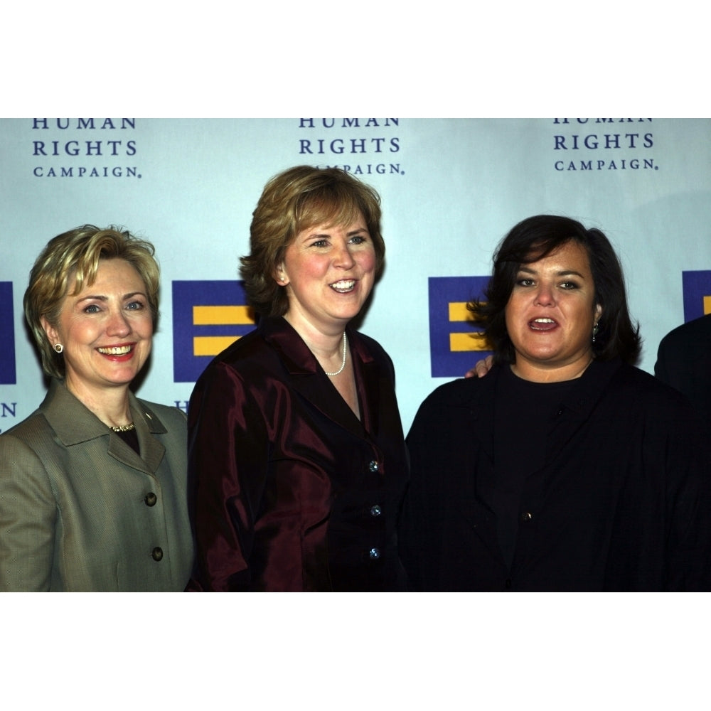 Senator Hillary Clinton Cheryl Jacques And Rosie ODonnell At The Human Rights Campaign Annual Dinner Ny Image 2