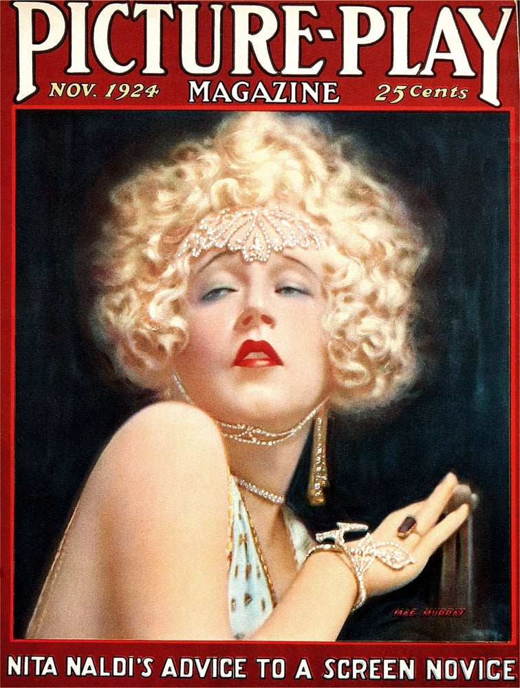 Mae Murray On The Cover Of Picture-Play Magazine November 1924 Photo Print Image 1