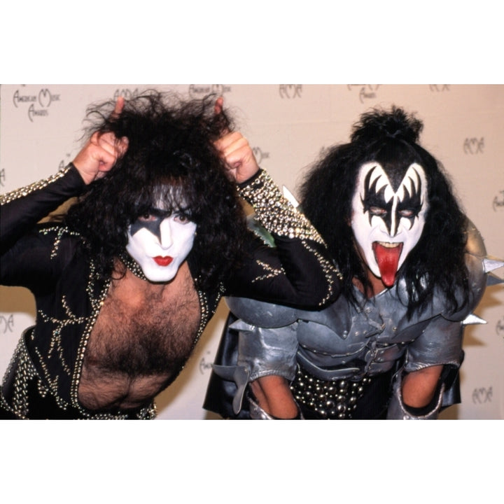 Paul Stanley And Gene Simmons Of Kiss At The American Music Awards La Ca 1902 By Robert Hepler Celebrity Image 1