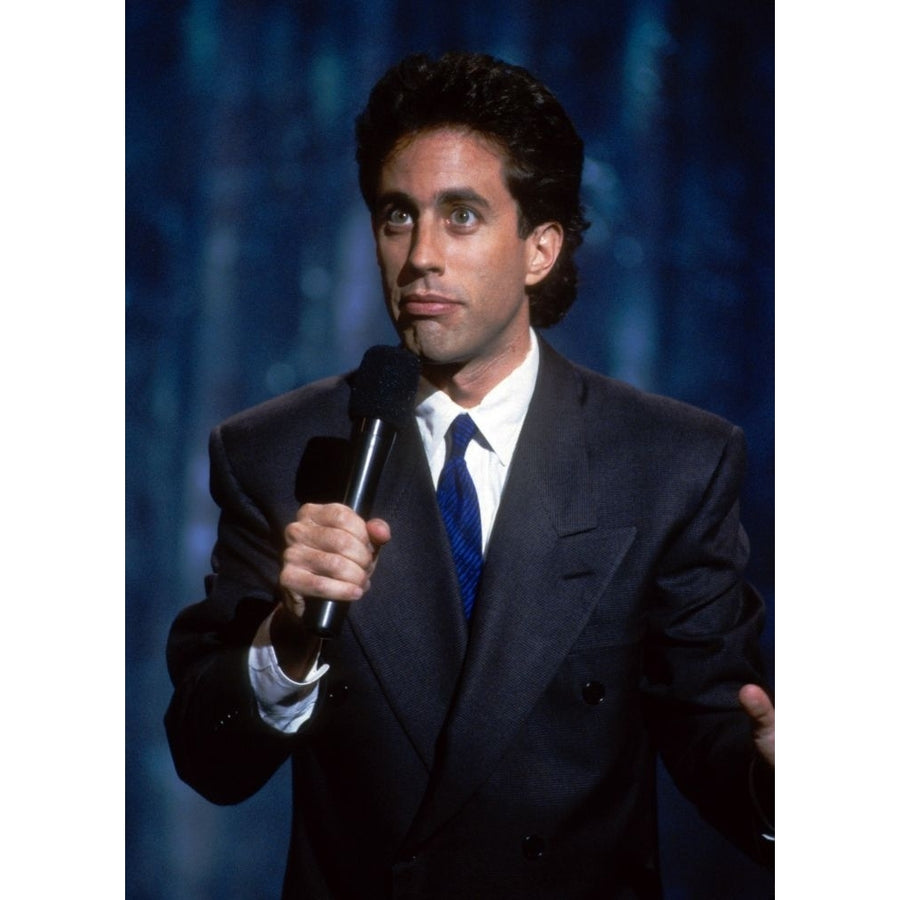 Jerry Seinfeld performing on TV in 1988. ph: Ron Wolfson / Poster Print Image 1