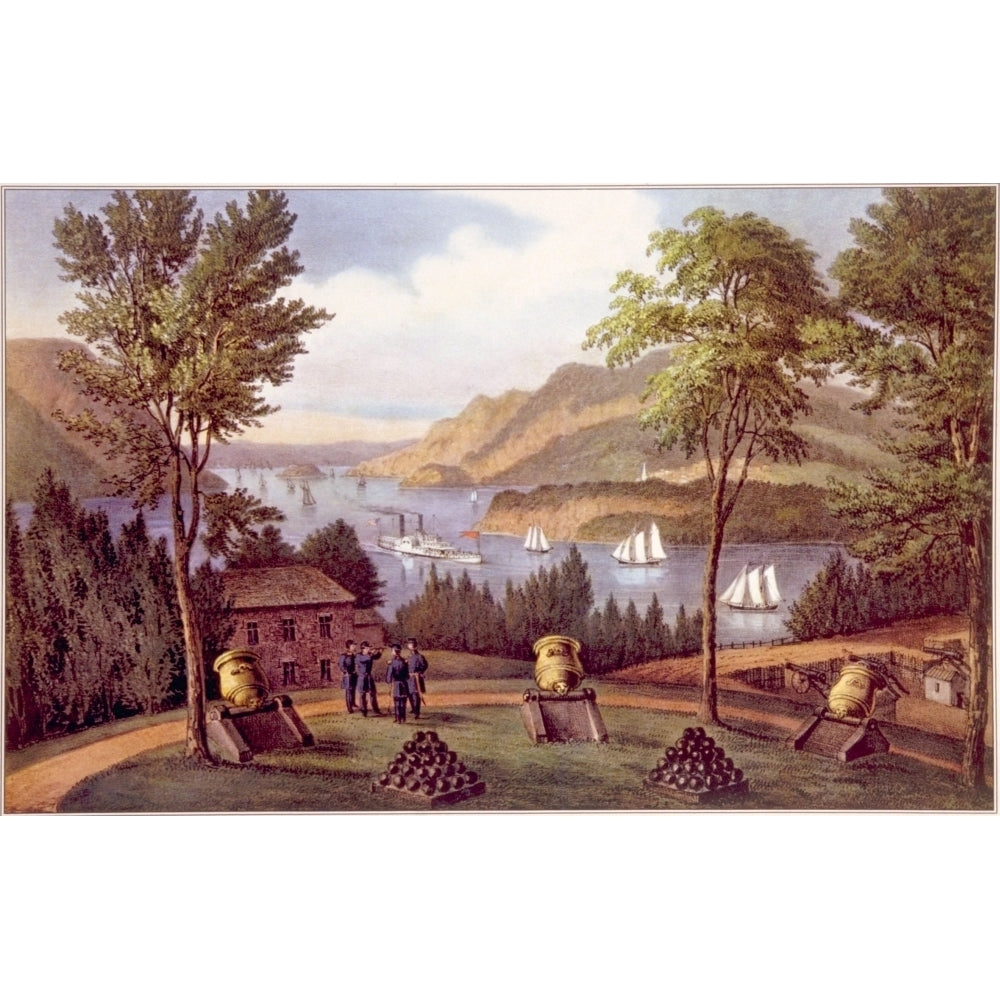 The Hudson River As Viewed From The Grounds Of The U.S. Military Academy At West Point History Image 1