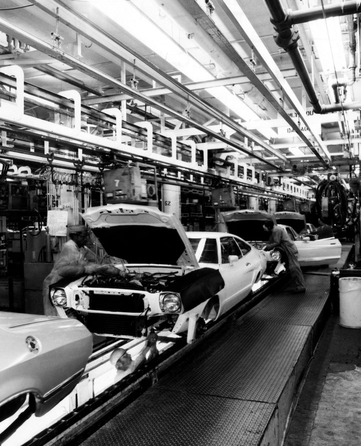 Workers Assemble Ford Mustangs At The Plant In Dearborn History Image 1