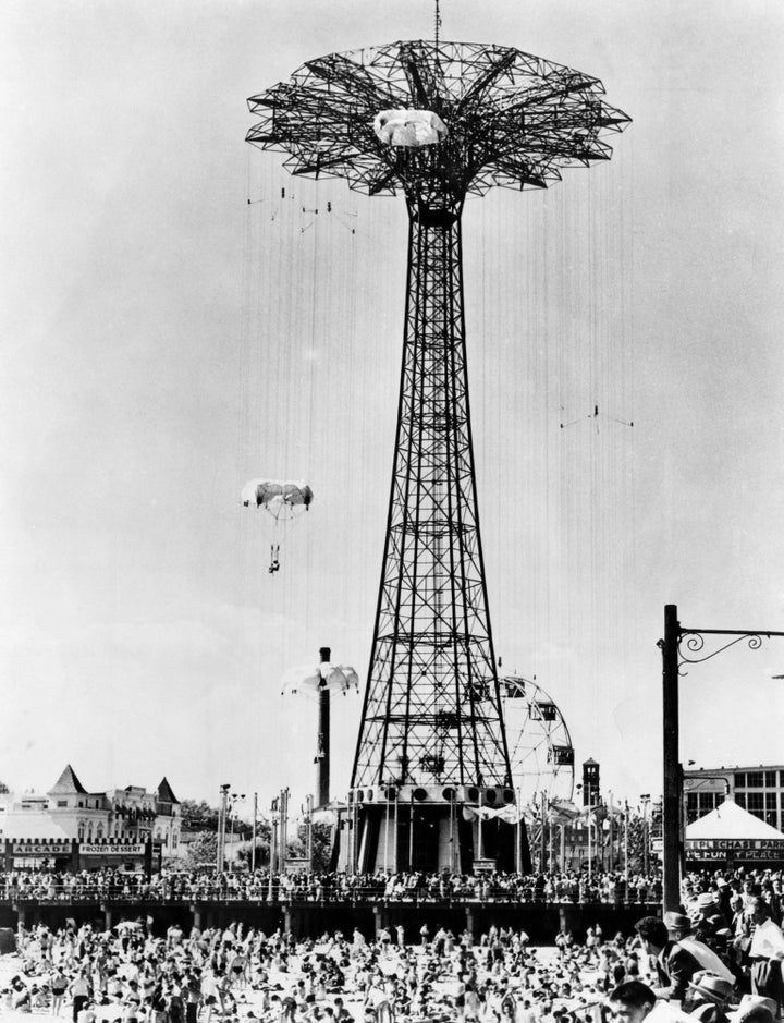 The Parachute Jump At Steeplechase Park In Coney Island History Image 1