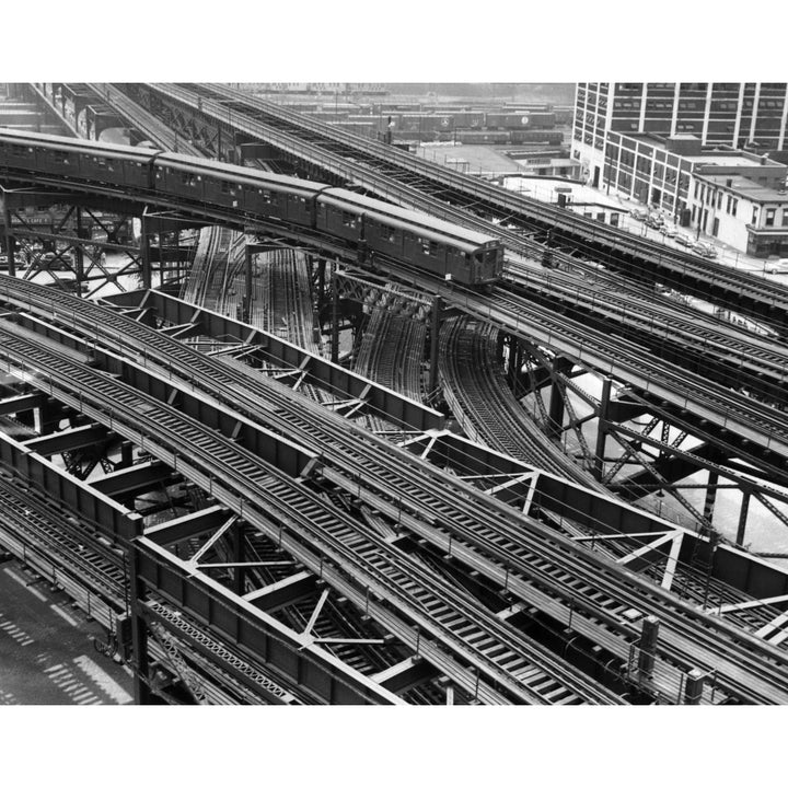 York Subway Train Tracks And Signals Outside Queens Plaza Station History Image 2