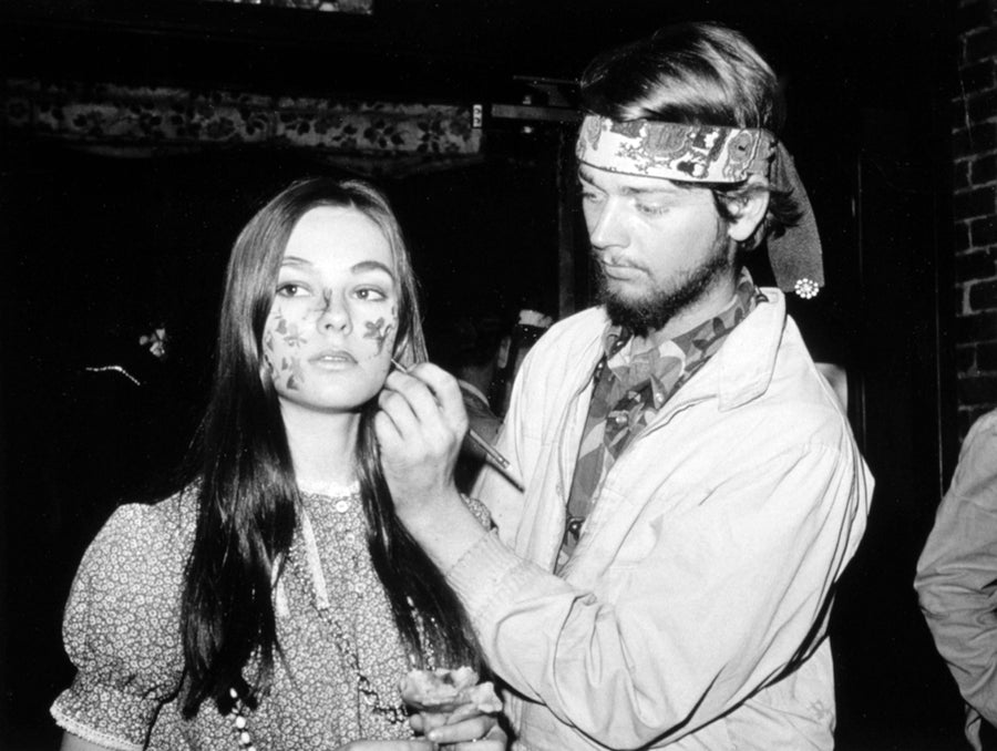 Hippies Face Painting In Greenwich Village History Image 1