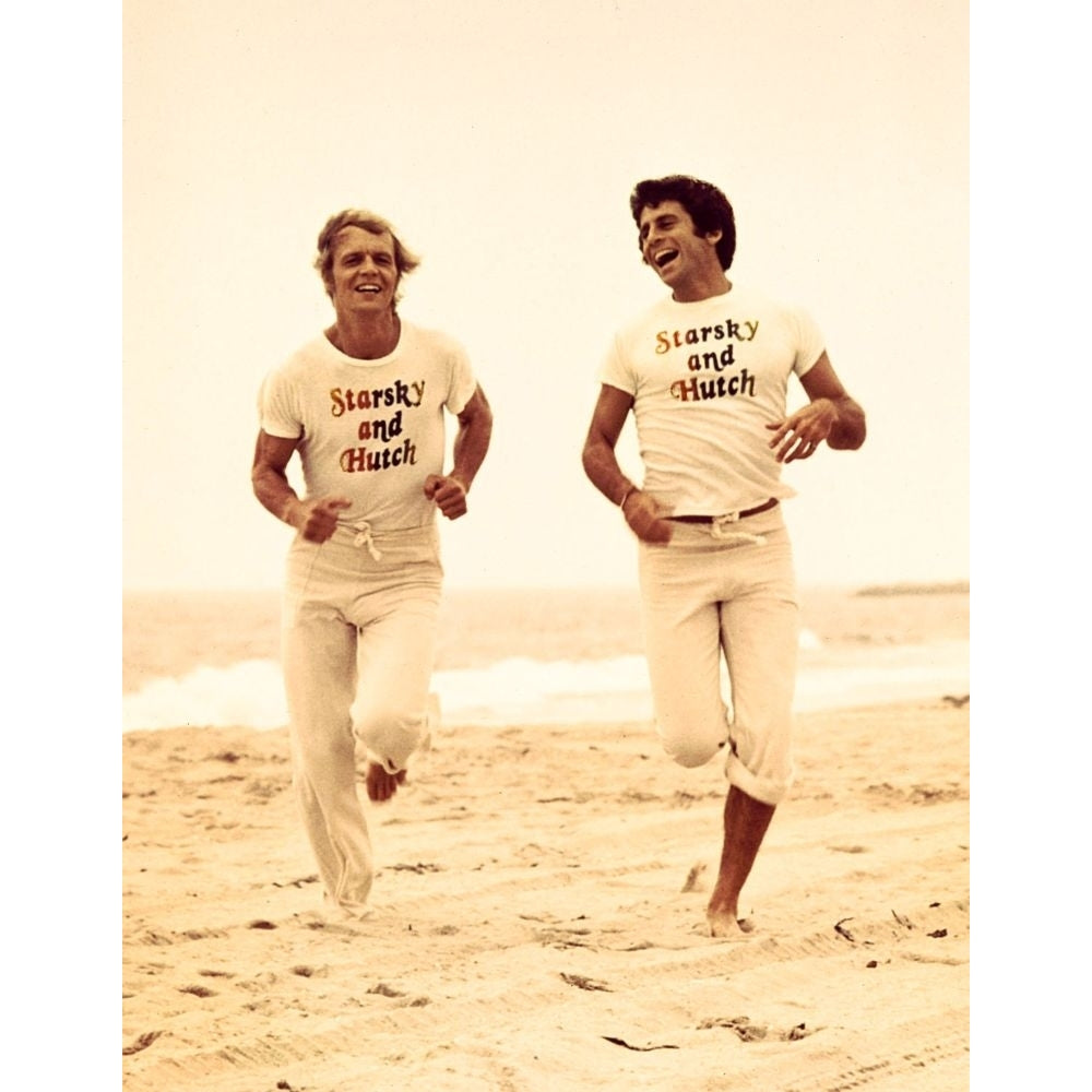 Starsky And Hutch David Soul Paul Michael Glaser 1975-1979 Running Poster Print Image 1