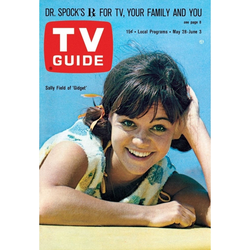 Gidget Sally Field Tv Guide Cover May 28 - June 3 1966. Tv Guide/Courtesy Everett Collection Poster Print Image 1