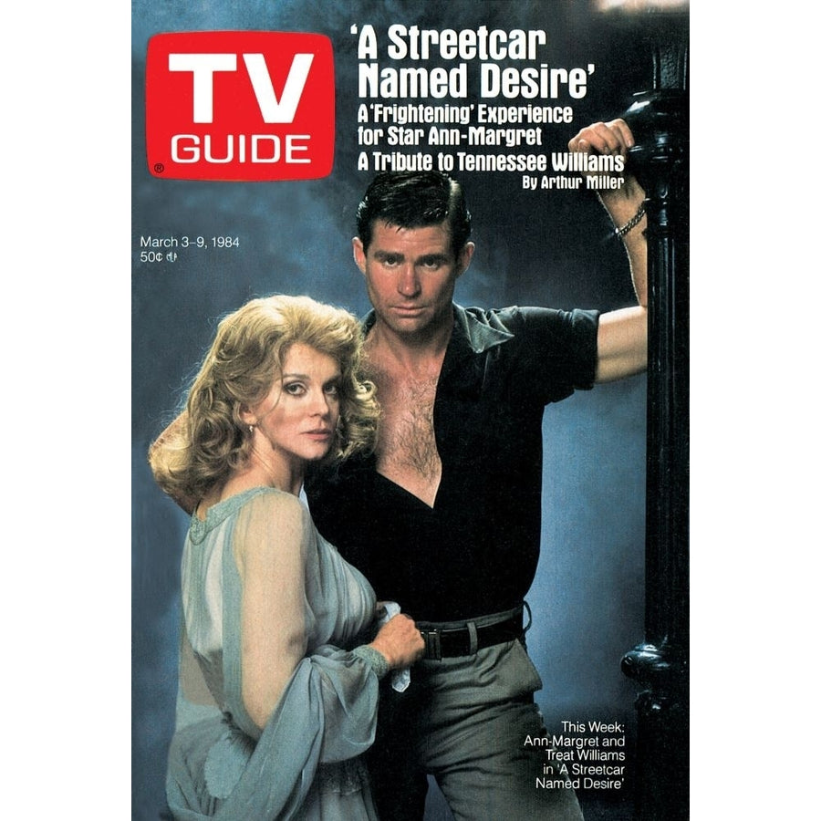 A Streetcar Named Desire From Left: Ann-Margret Treat Williams Tv Guide Cover March 3-9 1984. Ph: Mario Casilli. Tv Image 1