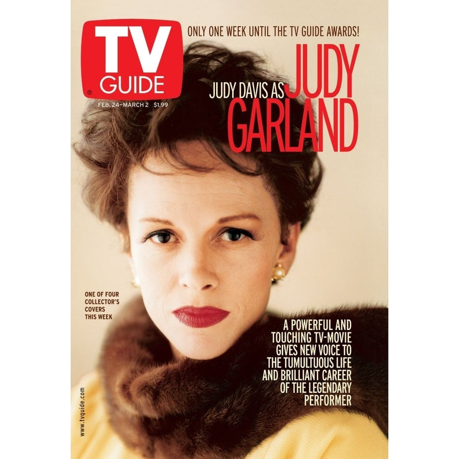 Life With Judy Garland: Me And My Shadows Judy Davis Tv Guide Cover February 24 - March 2 2001. Tv Guide/Courtesy Image 1