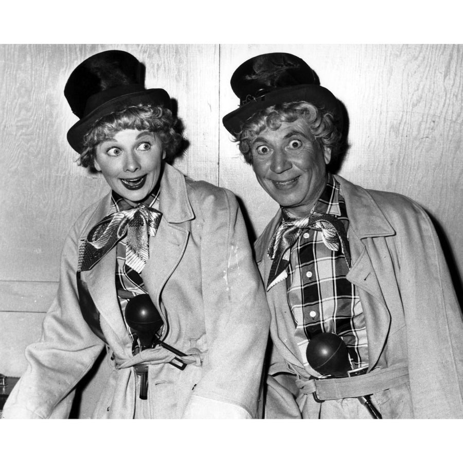 Lucille Ball and Harpo Marx on I Love Lucy Photo Print Image 1