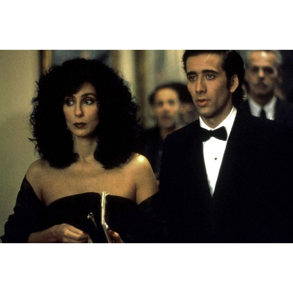 Cher and Nicolas Cage in Moonstruck Photo Print Image 2