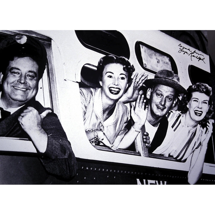 The Honeymooners cast on bus Photo Print Image 1