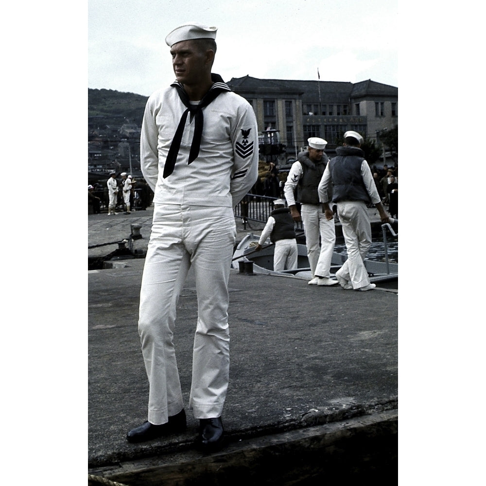 Steve McQueen in uniform in The Sand Pebbles Photo Print Image 2