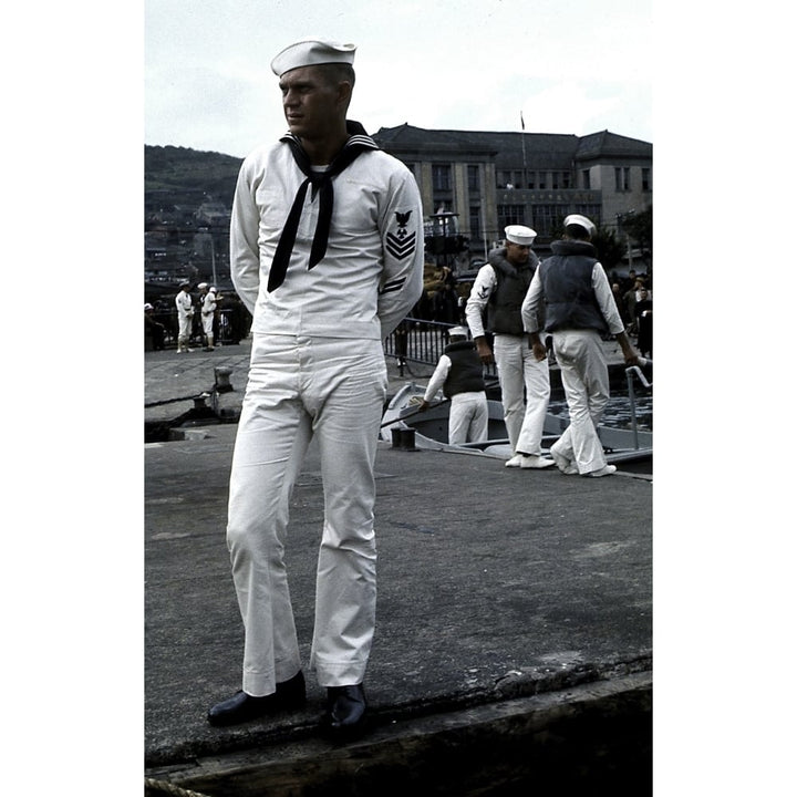 Steve McQueen in uniform in The Sand Pebbles Photo Print Image 1