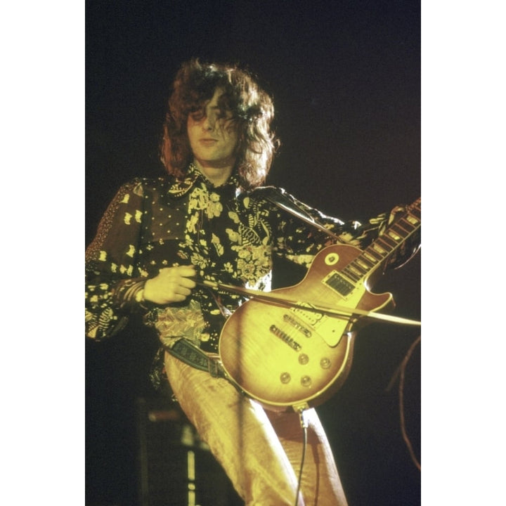 Jimmy Page performing Photo Print Image 1