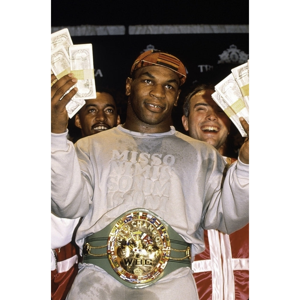 Mike Tyson holding money Photo Print Image 2