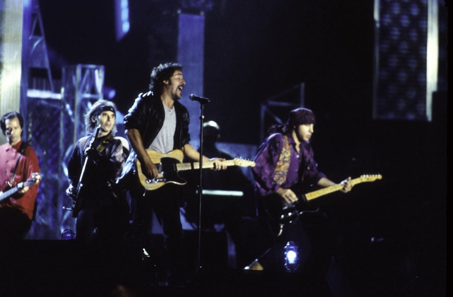 Bruce Springsteen performing at the Rock and Roll Hall of Fame Photo Print Image 1