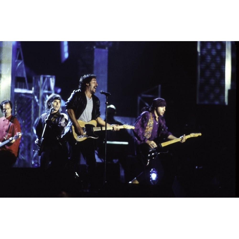 Bruce Springsteen performing at the Rock and Roll Hall of Fame Photo Print Image 1